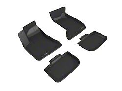 3D MAXpider KAGU Series All-Weather Custom Fit Front and Rear Floor Liners; Black (11-23 AWD Charger)