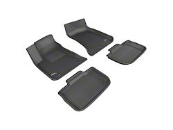 3D MAXpider KAGU Series All-Weather Custom Fit Front and Rear Floor Liners; Black (11-23 RWD Charger)