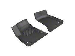 3D MAXpider KAGU Series All-Weather Custom Fit Front Floor Liners; Black (11-23 RWD Charger)