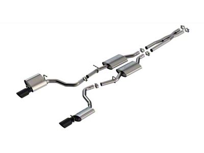 Borla ATAK Cat-Back Exhaust with Black Chrome Tips (19-23 3.6L RWD Charger)