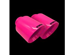 Bigboz Exhaust Bolt-On Exhaust Tips; 5-Inch; Bubble Gum Pink (15-23 V8 HEMI Charger)