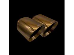 Bigboz Exhaust Bolt-On Exhaust Tips; 5-Inch; Metallic Bronze (15-23 V8 HEMI Charger)