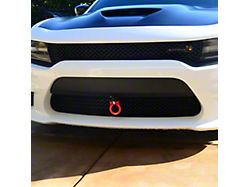 Premium Tow Hook with Two Black D-Rings; Front and Rear (15-23 Charger)