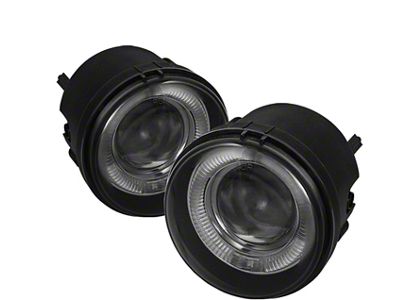Halo Projector Fog Lights with Switch; Smoked (06-10 Charger)