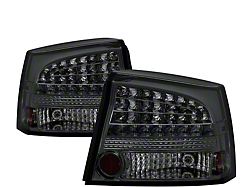 LED Tail Lights; Chrome Housing; Smoked Lens (06-08 Charger)