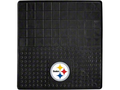 Molded Trunk Mat with Pittsburgh Steelers Logo (Universal; Some Adaptation May Be Required)