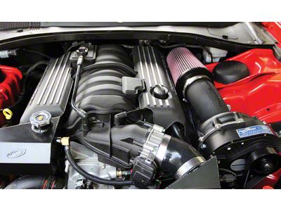 Procharger High Output Intercooled Supercharger Complete Kit with P-1SC-1; Black Finish (15-23 6.4L HEMI Charger)