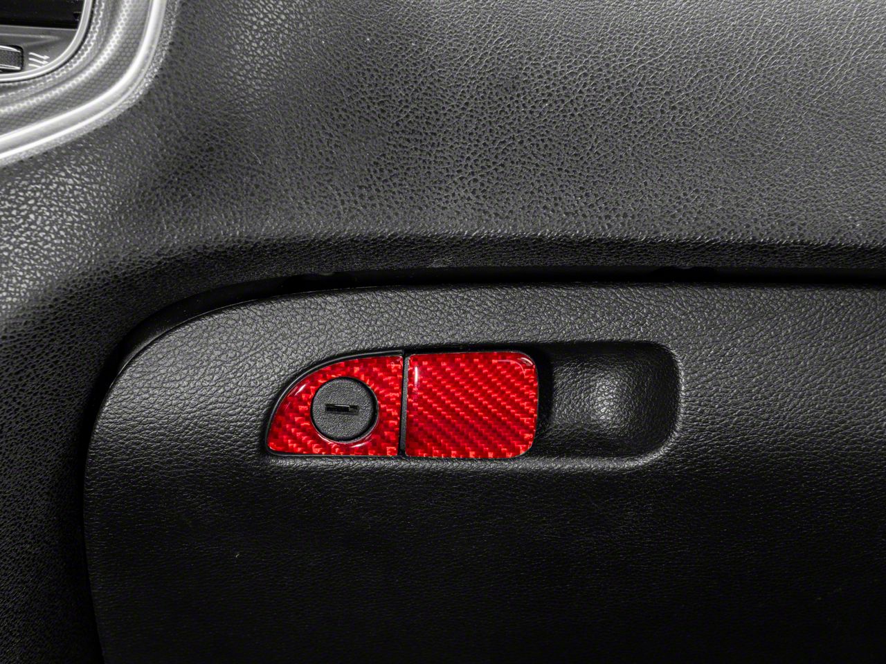 SpeedForm Charger Glove Box Handle Trim Red Carbon CR5576 (1123 Charger) Free Shipping