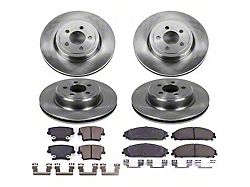 PowerStop OE Replacement Brake Rotor and Pad Kit; Front and Rear (06-14 Charger Pursuit; 06-10 Daytona R/T & SE w/ Dual Piston Front Calipers; 11-13 5.7L HEMI Charger SE)