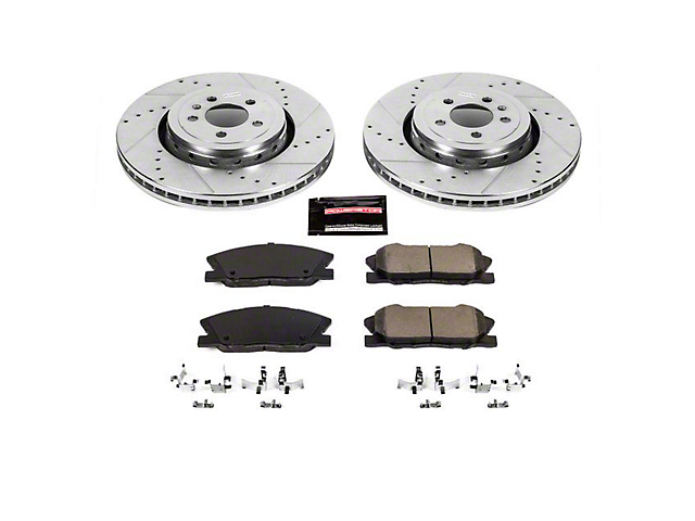 PowerStop Z23 Evolution Sport Brake Rotor and Pad Kit; Front (14-23 Charger Pursuit w/ 370mm Front Rotors)