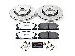 PowerStop Z26 Street Warrior Brake Rotor and Pad Kit; Front (14-23 Charger Pursuit w/ 370mm Front Rotors)