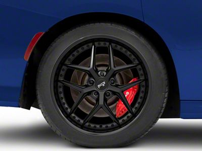 Niche Vice Gloss Black with Matte Black Wheel; Rear Only; 20x10.5 (11-23 RWD Charger)