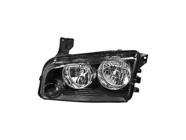 CAPA Replacement Headlight Combination Assembly; Driver Side (08-10 Charger w/ Factory Halogen Headlights)
