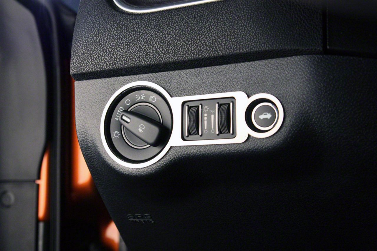 Charger Dash Trim Ring; Polished; 1Piece; For Headlight and Trunk