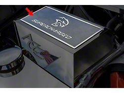 Fuse Box Cover Top Plate; Carbon Fiber (15-19 Charger SRT Hellcat)
