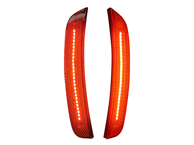 LED Front Side Marker Lights; Red (15-23 Charger, Excluding Widebody)