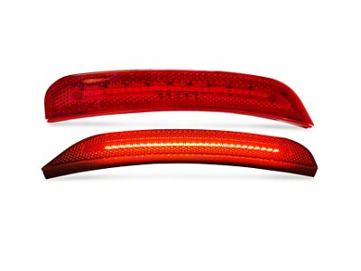LED Rear Side Marker Lights; Red (15-23 Charger, Excluding Widebody)