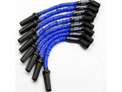 Granatelli Motor Sports High Performance Ignition Wires; High Temp Blue (16-23 Camaro LT1, SS)