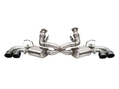 Corsa Performance Variable Cat-Back Exhaust with Black Tips (20-23 6.2L Corvette C8 w/ NPP Dual Mode Exhaust)