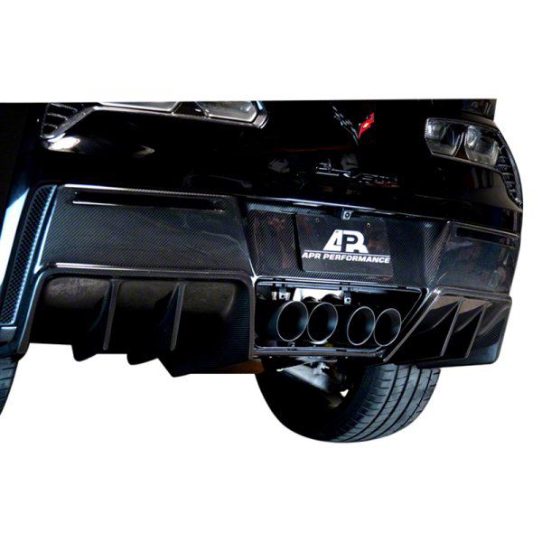 APR Performance Corvette Version 2 Rear Diffuser with Undertray; Carbon ...