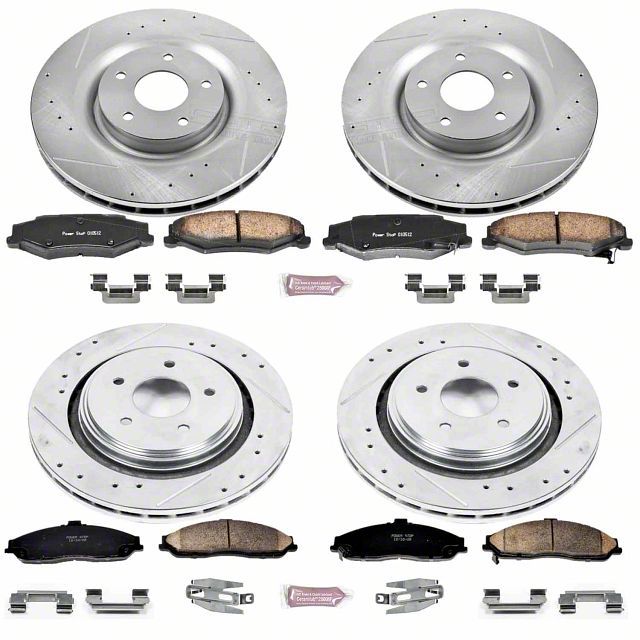 PowerStop Corvette Z23 Evolution Sport Brake Rotor and Pad Kit; Front