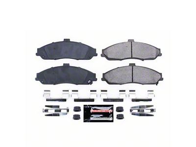 PowerStop Z23 Evolution Sport Carbon-Fiber Ceramic Brake Pads; Front Pair (97-04 Corvette C5; 05-09 Corvette C6, Excluding Z06; 10-13 Corvette C6 Base)