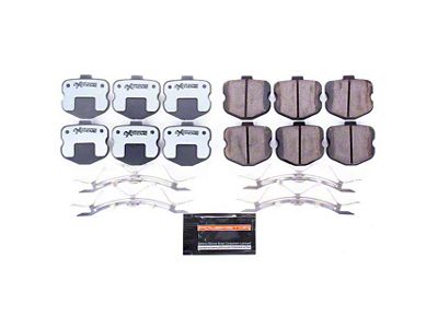 PowerStop Z26 Extreme Street Carbon-Ceramic Brake Pads; Front Pair (06-13 Corvette C6 427, Grand Sport, Z06 w/o Z07 Brake Package)