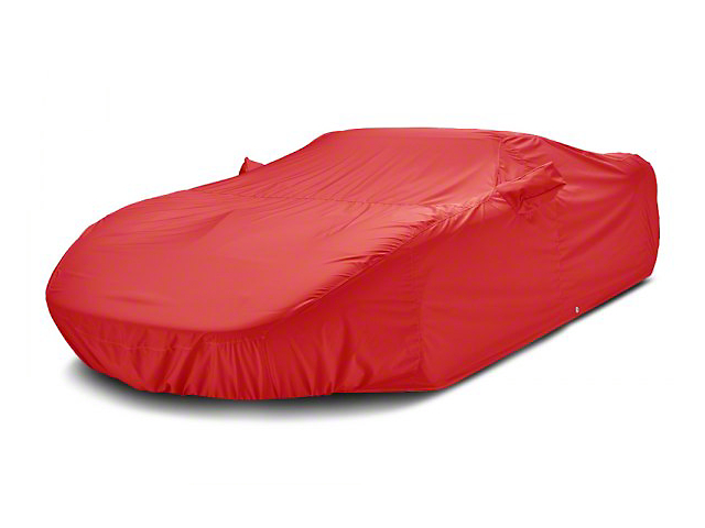Covercraft Custom Car Covers WeatherShield HP Car Cover; Red (17-19 Corvette C7 Grand Sport, Z06)