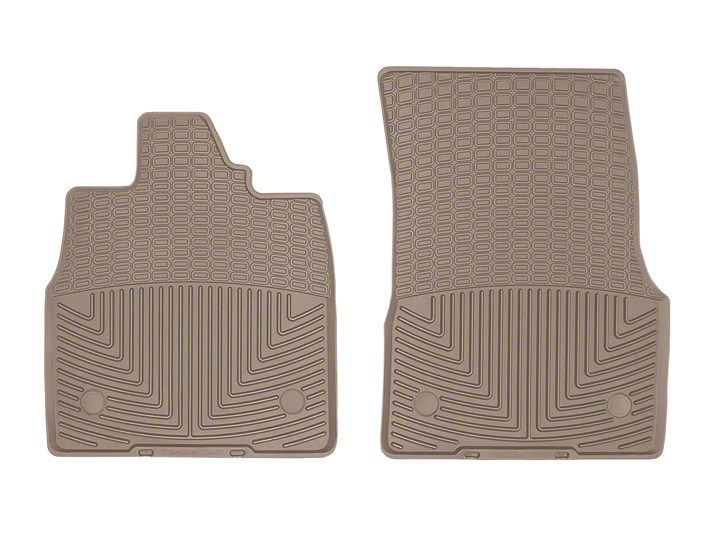 Weathertech Corvette All-Weather Front Rubber Floor Mats; Tan W553TN ...