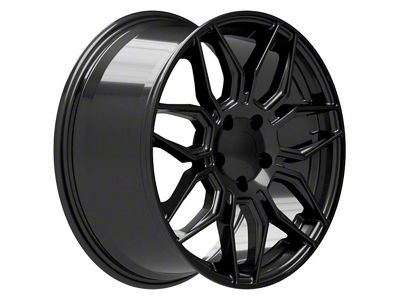 CV03C Replica Gloss Black Wheel; Rear Only; 19x10 (14-19 Corvette C7 Stingray)