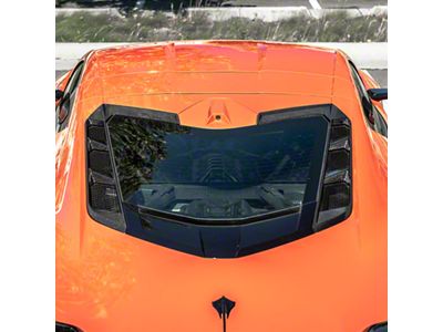 Rear Hatch Vent; Carbon Fiber (20-23 Corvette C8 Coupe)
