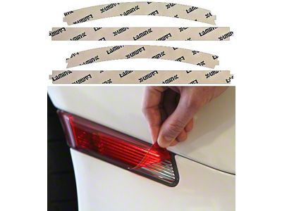 Lamin-X Rear Marker Light Tint Covers; Red (14-19 Corvette C7)