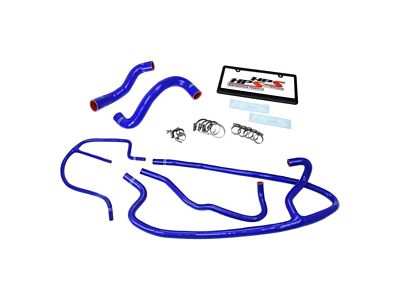 HPS Silicone Radiator and Heater Coolant Hose Kit; Blue (09-13 Corvette C6, Excluding ZR1)