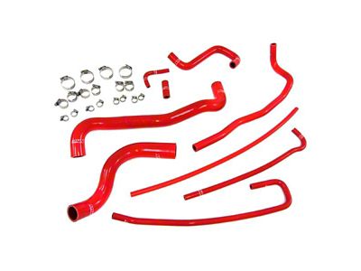 HPS Silicone Radiator and Heater Coolant Hose Kit; Red (97-04 Corvette C5)