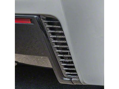 Replacement Rear Diffuser Vent; Carbon Fiber (14-19 Corvette C7 Grand Sport, Z06)