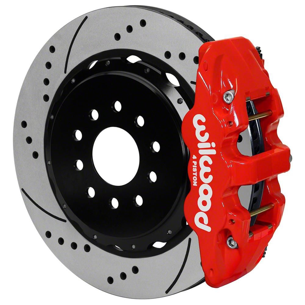 Wilwood Corvette AERO4 Rear Big Brake Kit with 14-Inch Drilled and ...