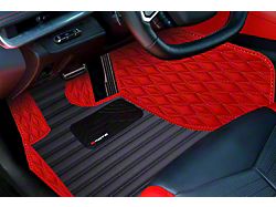 F1 Hybrid Floor Mats; Full Red (20-23 Corvette C8)