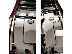 Inner Fender Liners with Top Caps; Polished Stainless Steel (97-04 Corvette C5)