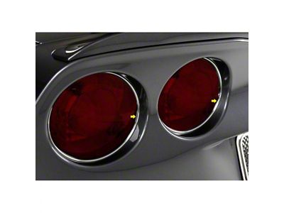 Tail Light Trim; Chrome (05-13 Corvette C6)
