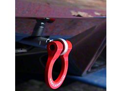 Premium Tow Hook with Red D-Ring; Rear (14-23 Corvette C7 & C8)
