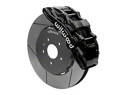 Wilwood SX6R Dynamic Front Big Brake Kit with 15-Inch Slotted Rotors; Black Calipers (14-19 Corvette C7)