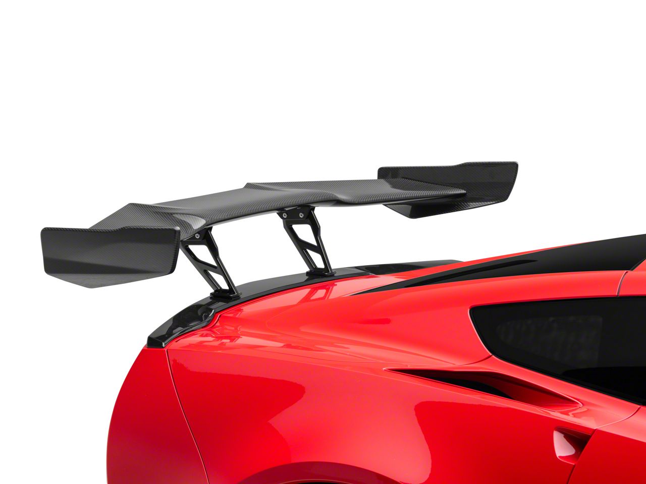 Corvette ZR1 Conversion Package High Rear Spoiler; Carbon Fiber (14-19 ...