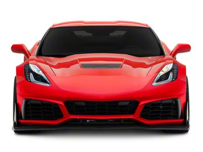 ZR1 Style Conversion Front Bumper; Unpainted (14-19 Corvette C7, Excluding ZR1)