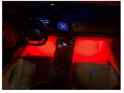 Complete Interior LED Lighting Kit; Aqua (20-23 Corvette C8)