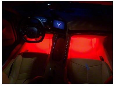Complete Interior LED Lighting Kit; Orange (20-23 Corvette C8)
