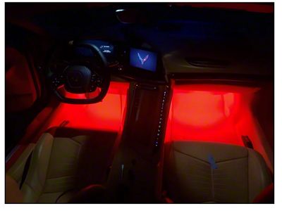 Complete Interior LED Lighting Kit; Yellow (20-23 Corvette C8)