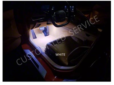 Footwell LED Lighting Kit; White (20-23 Corvette C8)