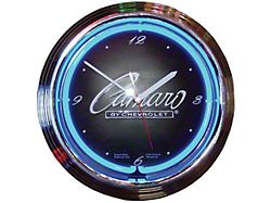 Neon Clock with Camaro By Chevrolet Logo