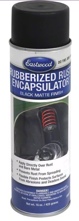 Camaro Rubberized Rust Encapsulator; Black - Free Shipping