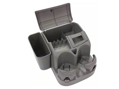 Deluxe Seat Console Organizer; Charcoal (Universal; Some Adaptation May Be Required)